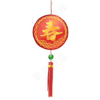 手绘水彩春节装饰,免抠元素
