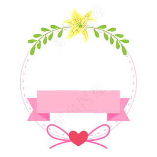 温馨母亲节花朵边框