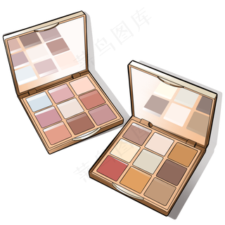 38妇女节女神的眼影盘4,免抠元素