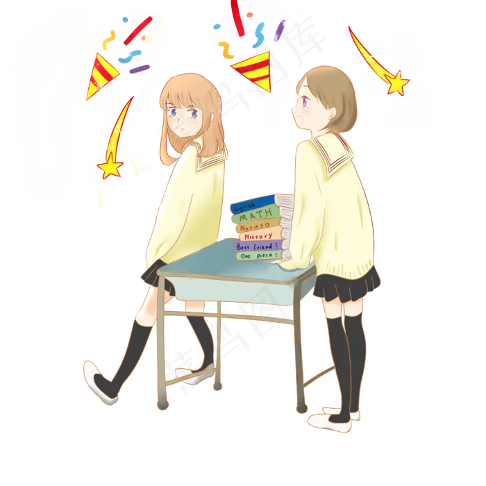 高考加油冲刺庆祝学生高中PNG(4000X4000(DPI:299))psd模版下载