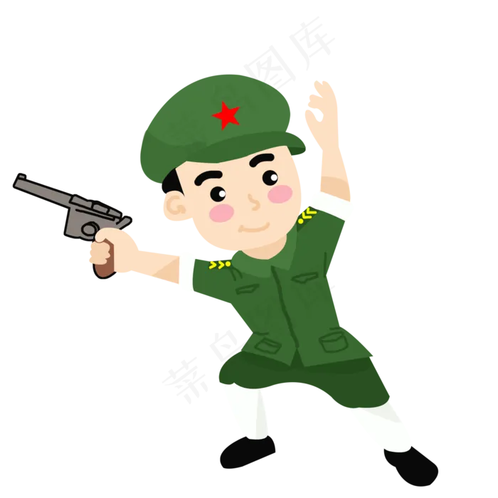 抗战革命军人建党节元素(2000X2000(DPI:300))psd模版下载