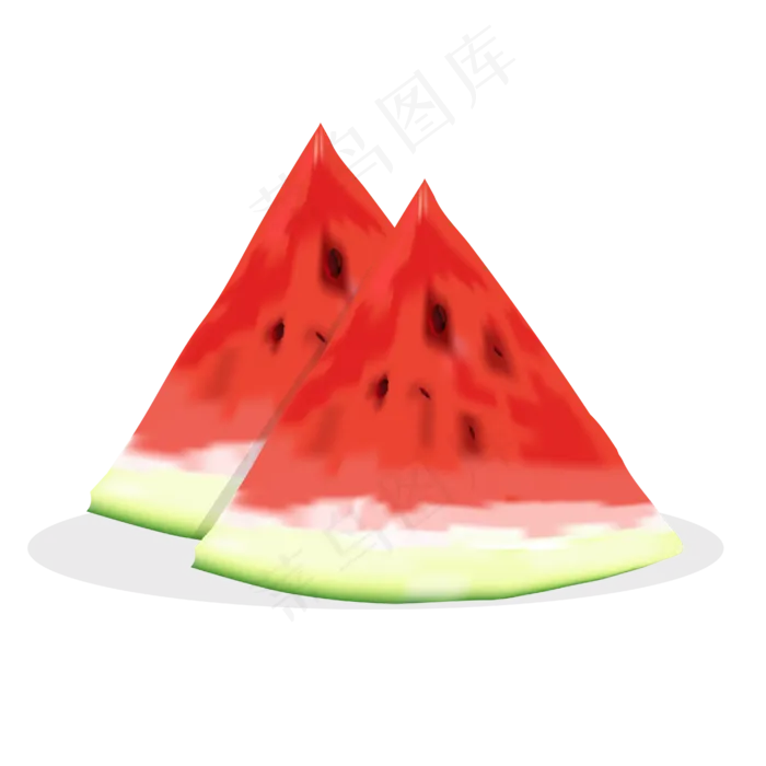 夏日西瓜卡通装饰(4167*4167px 300 dpi )ai矢量模版下载