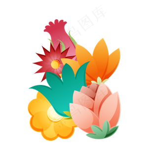 夏季夏天夏至花儿免扣素材