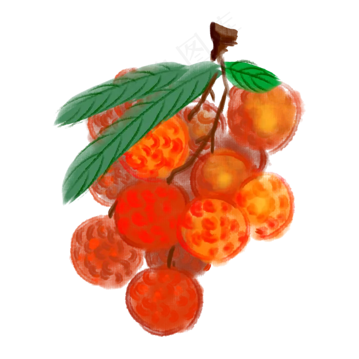 黄色新鲜荔枝(2000X2000(DPI:300))psd模版下载