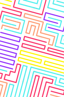 孟菲斯印花底纹几何装饰彩色线条,免抠元素