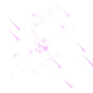 唯美光线流星雨元素,免抠元素