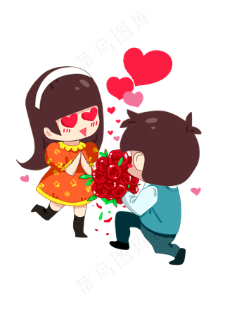 情人节男女情侣合照贴图