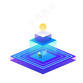 2.5d未来科技金融领域可商用元素,免抠元素