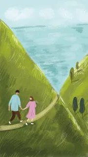 春分春暖情侣郊外游