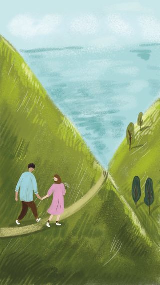 春分春暖情侣郊外游