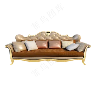 质感欧式沙发png图,免抠元素