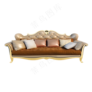 质感欧式沙发png图,免抠元素