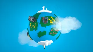 出游季C4D卡通lowpoly风格