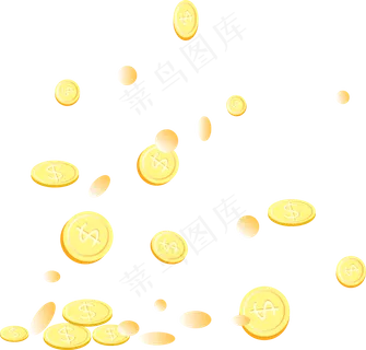 金币雨元素,免抠元素 金币雨元素,免抠元素