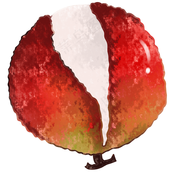 清新水果妃子笑荔枝(2000X2000(DPI:300))psd模版下载