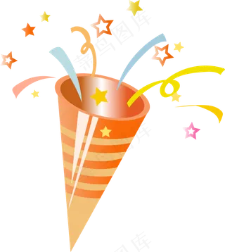 烟花五角星喜庆元素下载,免抠元素