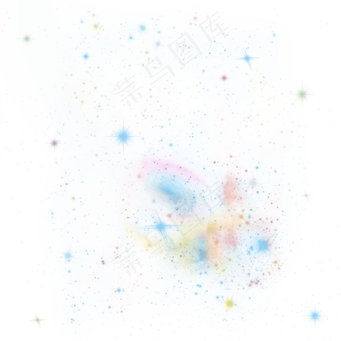 梦幻色彩斑斓星空银河,免抠元素(2000*2000px 300 dpi )psd模版下载