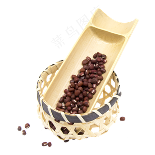 实拍高清精致赤小豆,免抠元素