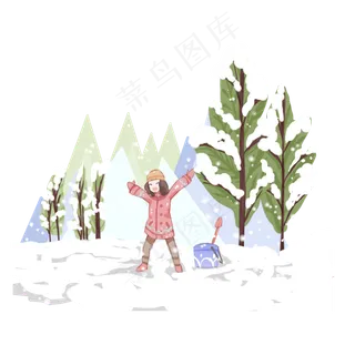 立冬冬至二十四节气,免抠元素