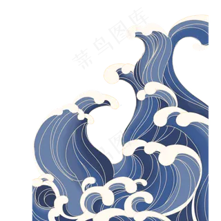 卡通海浪PNG下载,免抠元素