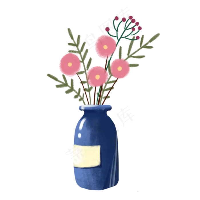 家居摆件花瓶PNG免抠素材(2048X2048(DPI:300))psd模版下载