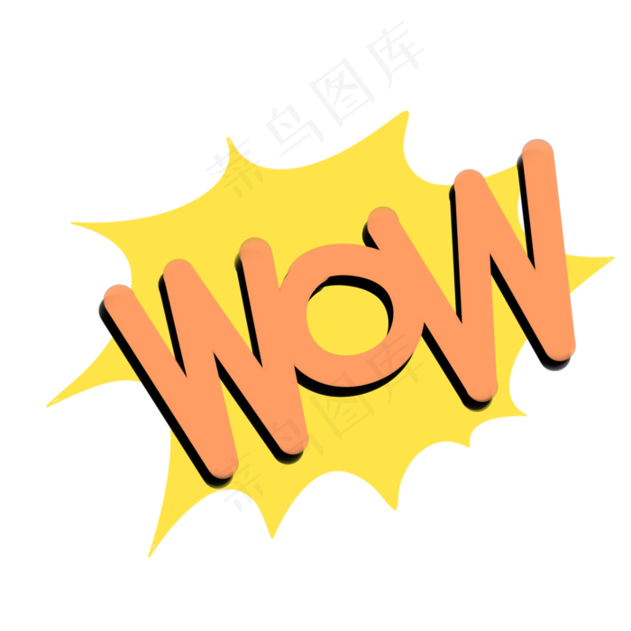 黄色爆炸惊讶标签