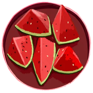 夏季水果西瓜设计图