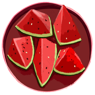 夏季水果西瓜设计图