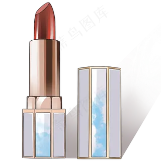 38妇女节女神的大理石纹口红,免抠元素