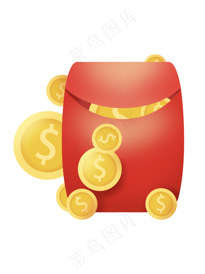 双十二电商促销大红包,免抠元素