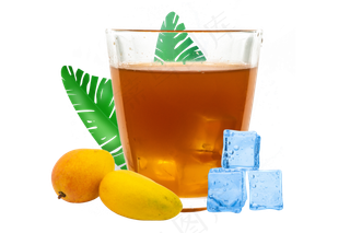 美味芒果冰饮料,免抠元素