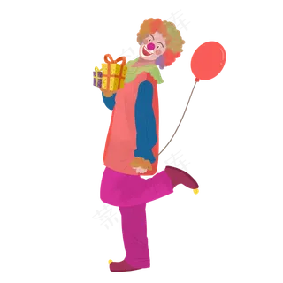 小丑愚人节气球4月1日马戏团PNG