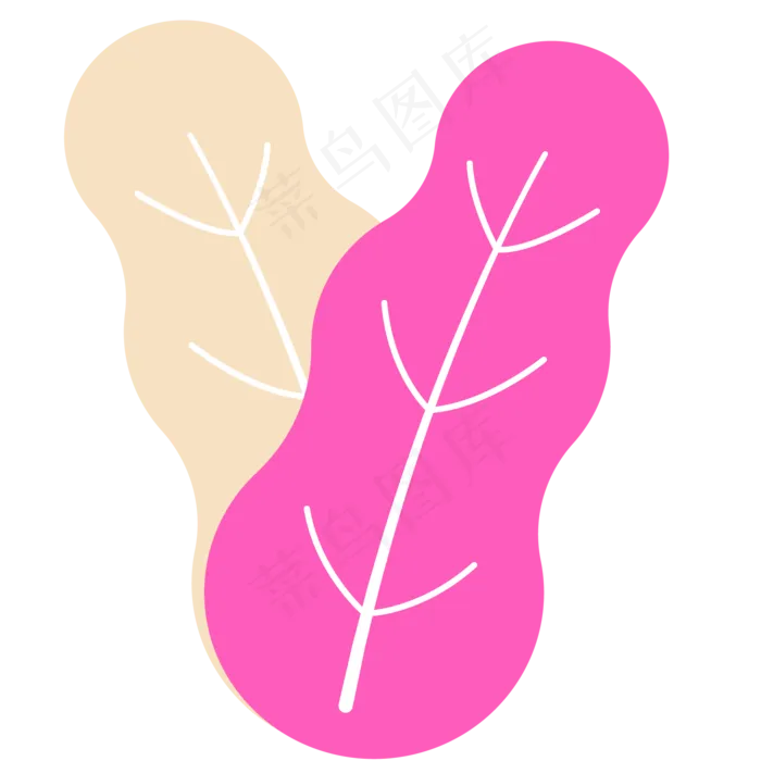 叶子春季自然植物(2000X2000(DPI:300))psd模版下载