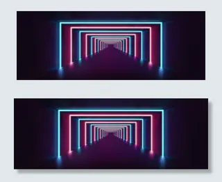 霓虹灯空间感科技