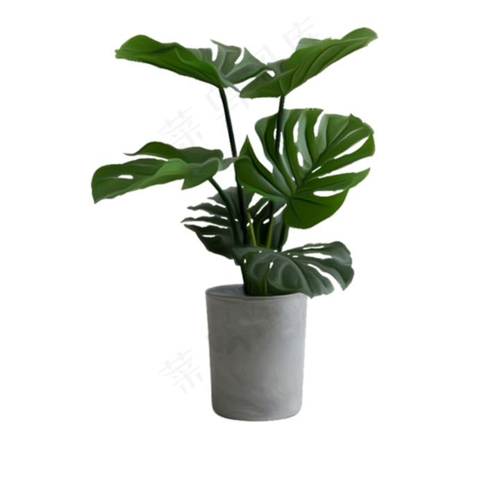 卡通盆栽鲜花下载