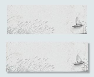 淘宝秋冬活动清新古风新品促销banner