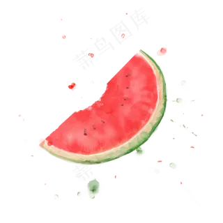 水彩西瓜