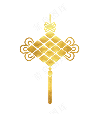 金色中国结,免抠元素