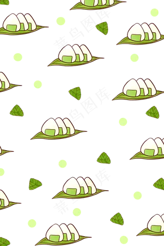 端午节粽子底纹装饰