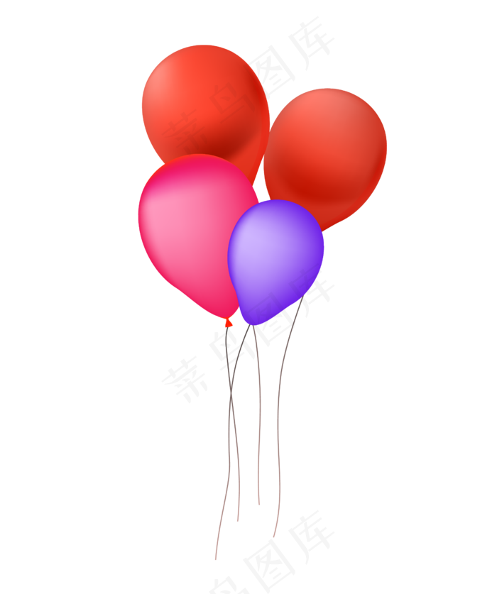 愚人节气球装饰插画