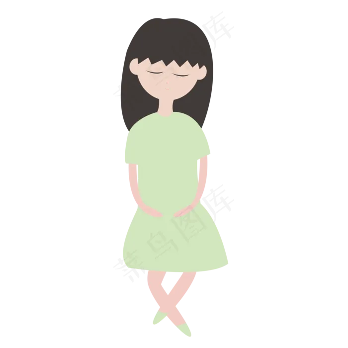 夏季夏天盛夏清凉处暑都市女孩穿(2000X2000(DPI:299))psd模版下载