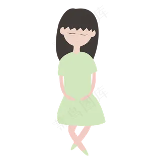 夏季夏天盛夏清凉处暑都市女孩穿