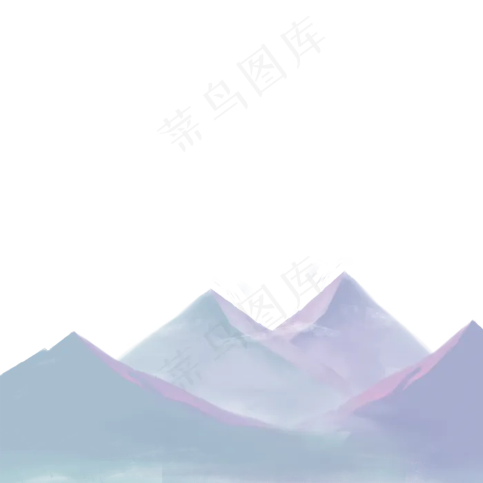 雪山卡通png素材(2000X2000(DPI:150))psd模版下载