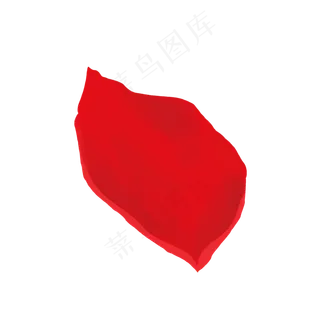 红色玫瑰花瓣卡通素材免费下载