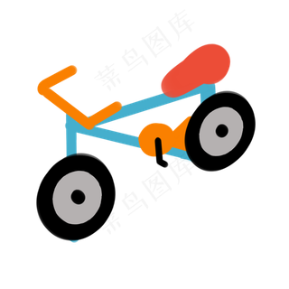 儿童自行车简笔画