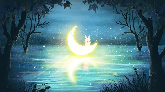 黑夜治愈月亮兔子 黑夜治愈月亮兔子