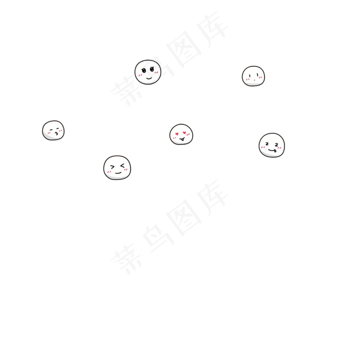 元宵快乐汤圆边框矢量,免抠元素(2000X2000(DPI:300))ai矢量模版下载