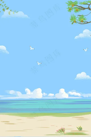 晴空往里立春景色