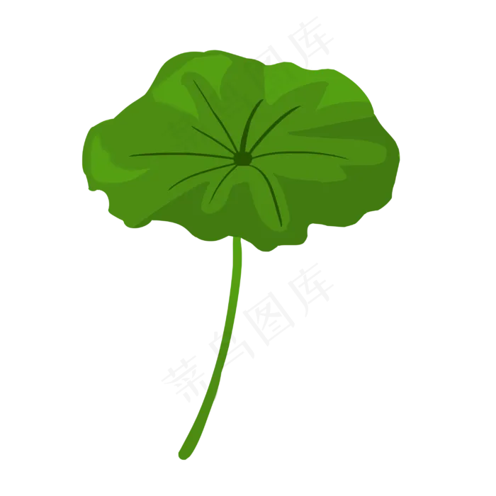 大暑板绘荷叶(3000X3000(DPI:300))psd模版下载