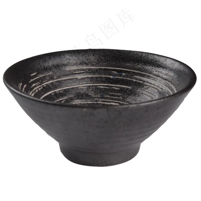 褐色哑光陶瓷碗,免抠元素(2000*2000px 300 dpi )